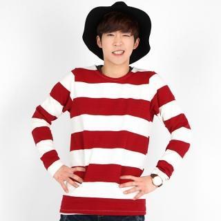 Stripe Round-neck T-shirt