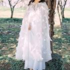 Plain Strappy Dress / Light Jacket / Set