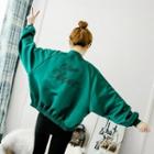 Letter Embroidery Bomber Jacket