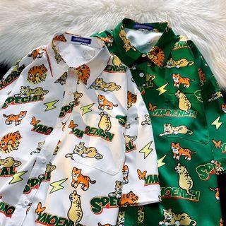 Short-sleeve Cartoon Hawaiian Shirt