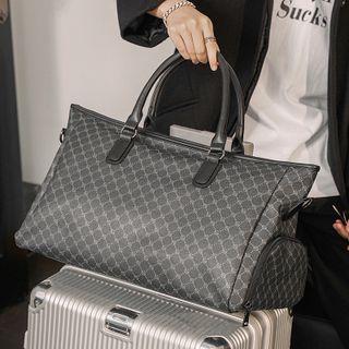 Patterned Carryall Bag Pattern - Black - L