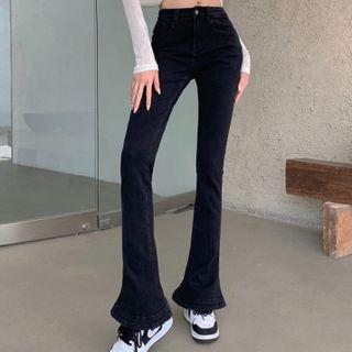 Mid Rise Flared Jeans