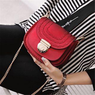 Chain Strap Crossbody Saddle Bag