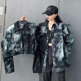 Couple Matching Tie-dye Corduroy Jacket