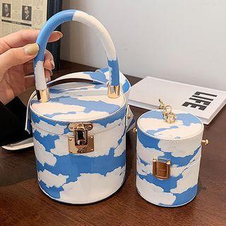 Cloud Print Bucket Bag