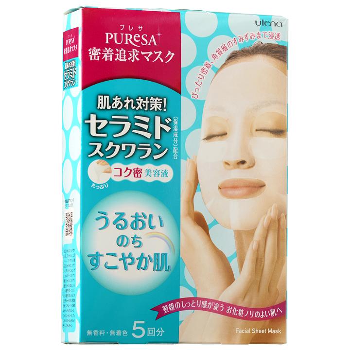 Utena - Puresa Facial Sheet Mask (ceramide + Scualane) 5 Sheets
