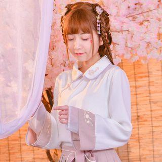 Mock Two Piece Hanfu Top