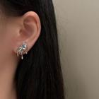 Moonstone Alloy Earring 1 Pair - Earrings - Silver - One Size