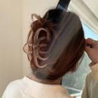 Acrylic Hair Clamp 1 Pc - Transparent Brown - One Size