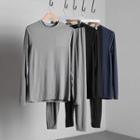 Plain Quick Dry Long-sleeve Top / Pants