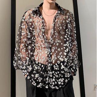 Floral Mesh Shirt