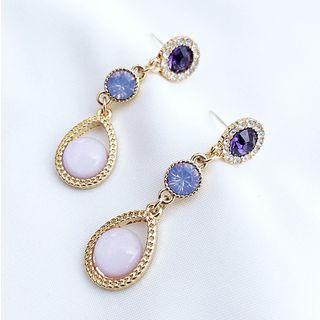Gemstone Dangle Earring / Clip-on Earring