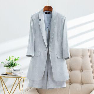 3/4-sleeve Blazer / Straight Leg Dress Pants / Dress Shorts