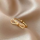 Knot Alloy Open Ring J340 - Gold - One Size