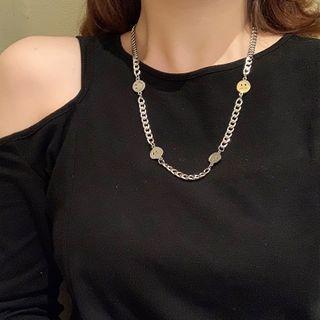 Cartoon Chain Necklace Silver - One Size
