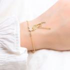 Star Rhinestone Tassel Chain Bracelet Bracelet - Star - One Size