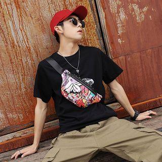 Graffiti Belt Bag Graffiti - Black - One Size