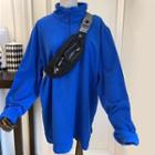 Half-zip Stand Collar Sweatshirt