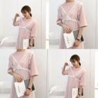 Set: Mesh Dress + Short-sleeve T-shirt