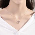 925 Sterling Silver Lock Pendant Necklace Lock Pendant Necklace - One Size