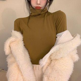 High-neck Crop T-shirt In 7 Colors