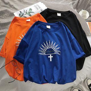 Sun Elbow-sleeve T-shirt