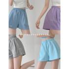 Labeled Cotton Shorts In 7 Colors