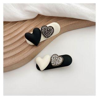 Faux Rhinestone Frosted Hair Clip