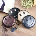 Smiley Face Embroidered Coin Purse
