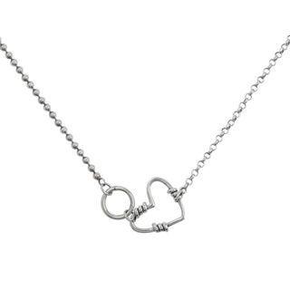 Heart Pendant Alloy Necklace Necklace & Necklace - Heart - Silver - One Size