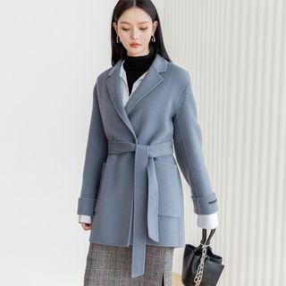 Wool Blend Homemade Wrap Coat