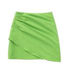 Shirred Crop Camisole Top / Pencil Skirt / Set