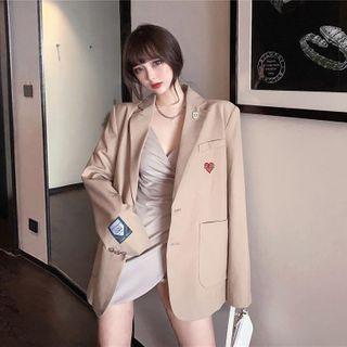 Spaghetti Strap Mini Sheath Dress / Blazer