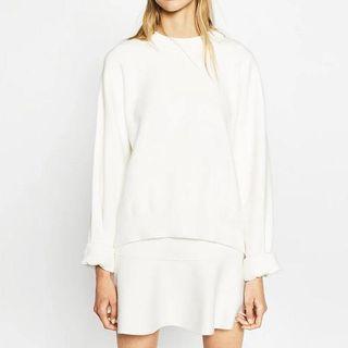 Long-sleeve Zip-back Knit Top
