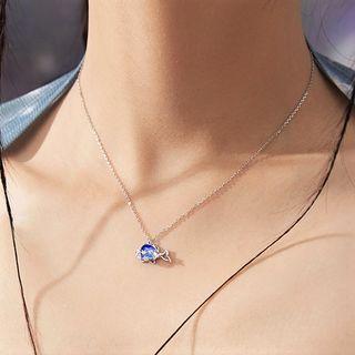 Whale Pendant Sterling Silver Necklace