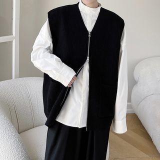 Zip Sweater Vest