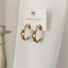 Half Hoop Ear Stud Stud Earring - 1 Pair - Gold - One Size