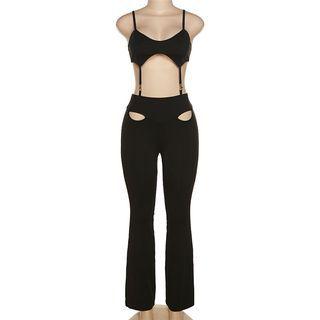 Spaghetti-strap Cutout Jumpsuit