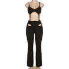 Spaghetti-strap Cutout Jumpsuit