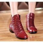 Genuine Leather Jazz Dance Ankle Boots