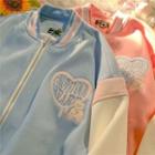 Long Sleeve Button-up Print Jacket