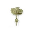 Fashion Personality Enamel Green Radish Brooch Silver - One Size