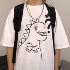 Cartoon Dinosaur Short-sleeve T-shirt