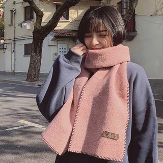 Embroidered Trim Scarf