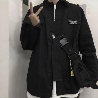 Long-sleeve Applique Cargo Jacket