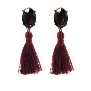 Crystal Tassel Dangle Earrings