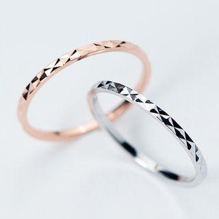 925 Sterling Silver Textured Ring