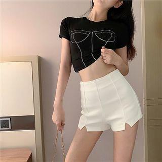 Slit Shorts / Short-sleeve T-shirt