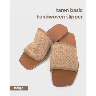 Mesh-panel Slide Sandals
