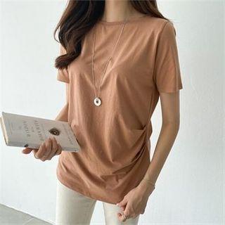 Drape-trim T-shirt
